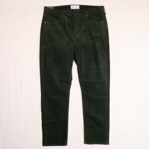GAP Green Corduroy Vintage Slim High Rise Jeans Size 14 32 90s Academia NWT